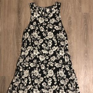 Black floral dress